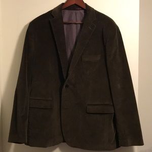 Brown Johnston and Murphy Corduroy Blazer NWT